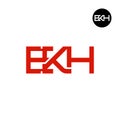 EKH Logo Letter Monogram Design Royalty Free Stock Photo