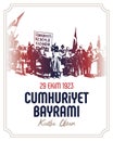 29 ekim Cumhuriyet BayramÃÂ± kutlu olsun Royalty Free Stock Photo