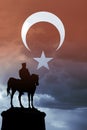 29 ekim cumhuriyet bayrami or 29th october republic day of Turkey vertical photo