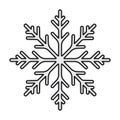 Charming Winter Flower Icon Royalty Free Stock Photo