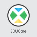 EKT - Educare. The Icon of Coin or Market Emblem.