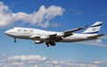 EL AL Israel Airlines Boeing 747 landing