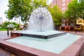 The El Alamein Memorial Fountain is an outstanding work of modernist design in water. It is State Heritage-listed. Royalty Free Stock Photo