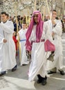 EL Barandales, a character that appears in all the Holy Week processions in Zamora, Spain.