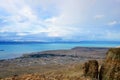 El Calafate top view. Evening sunset nature landscape magic dreamy cloud on the sky in Patagonia Royalty Free Stock Photo