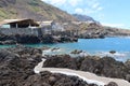 El Caleton natural pools next to the old fishing port of Garachico, Tenerife. Spain