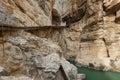 El Caminito del Rey dangerous footpath in canyon