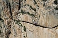 El Caminito del Rey The King`s Little Pathway near Malaga in Spain Royalty Free Stock Photo