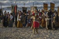 El Campello, Spain - 10/12/2019 : Festival and celebration of Moros y Cristianos Moors and Christians in the town of El Campello Royalty Free Stock Photo