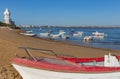 El Cantil beach in Isla Cristina Andalusia Spain