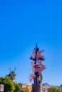 El Cap de Barcelona, colorful surrealist statue by the sea. Barcelona