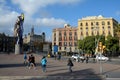 El Cap de Barcelona sculpture in Barcelona city, Spain