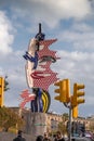 El Cap de Barcelona is a surrealist sculpture by American Pop artist Roy Lichtenstein, Barcelona, Spain