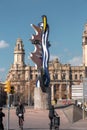 El Cap de Barcelona is a surrealist sculpture by American Pop artist Roy Lichtenstein, Barcelona, Spain