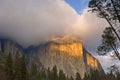 El Capitan Clearing Storm Royalty Free Stock Photo