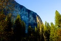 El Capitan and Hosetail Fall in Yosemite National Park in Spring