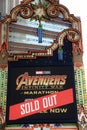 El Capitan marquee for Avengers movie