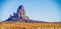 El Capitan Peak just north of Kayenta Arizona in Monument Valley Royalty Free Stock Photo