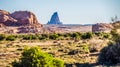 El Capitan Peak north of Kayenta Arizona in Monument Valley Royalty Free Stock Photo