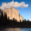 El Capitan at Sunset Royalty Free Stock Photo