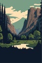 El capitan yosemite national park Sierra nevada of central california poster