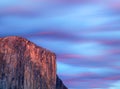 El Capitan Yosemite Sunset Royalty Free Stock Photo