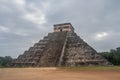 El Castillo (The Kukulkan Temple) of Chichen Itza, mayan pyramid in Yucatan, Mexico Royalty Free Stock Photo