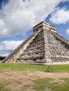 El Castillo pyramid in the ancient mayan ruins of Chichen Itza, Yucatan peninsula Mexico Royalty Free Stock Photo