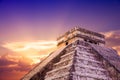 El Castillo pyramid in Chichen Itza, Yucatan, Mexico Royalty Free Stock Photo