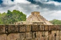 El Castillo pyramid Temple of Kukulcan. General view. Architecture of ancient mayan civilization. Chichen Itza archeological sit Royalty Free Stock Photo