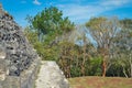 El Castillo pyramid at Xunantunich at Xunantunich archaeological site of Mayan civilization in Western Belize