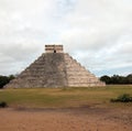 El Castillo Temple Kukulcan Pyramid at Mexico's Chichen Itza Mayan ruins