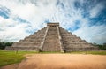 El Castillo or Temple of Kukulkan pyramid, Chichen Itza, Yucatan, Mexico Royalty Free Stock Photo