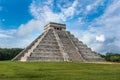 El Castillo or Temple of Kukulkan pyramid, Chichen Itza, Yucatan Royalty Free Stock Photo