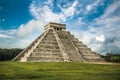 El Castillo or Temple of Kukulkan pyramid, Chichen Itza, Yucatan Royalty Free Stock Photo