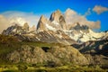 Idyllic El Chalten, Fitz Roy, Patagonia Argentina, Los Glaciares Royalty Free Stock Photo