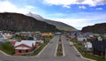 El Chalten typical patagonia house of small mountain village