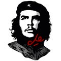 El Che Iconic Portrait Vector illustration isolated on White