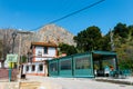 Railway station in the village of el chorro at the end of trail of Caminito Del Rey, Spain