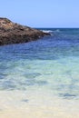 El Cotillo beach lagoon in Fuerteventura Royalty Free Stock Photo