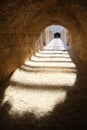 El Djem Amphitheatre, undercroft Royalty Free Stock Photo