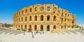 Panorama of El Jem amphitheater in El Djem