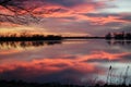 El Dorado Lake at sunset