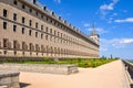 El Escorial palace and gardens outside Madrid, Spain