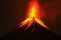 El Fuego - active volcano in Guatemala