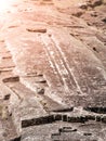 El Fuerte de Samaipata. Close-up view of mystical rock carvings in Pre-Columbian archaeological site, Bolivia, South