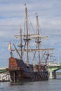 El Galeon Docked in Saint Augustine, Florida, USA Royalty Free Stock Photo