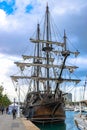 El GaleÃÂ³n or GaleÃÂ³n AndalucÃÂ­a, a three mast vessel, is the replica of a 16th century Spanish Galleon in Barcelona, Spain