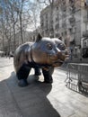 El Gat de Botero. Barcelona, Spain. Giant bronze cat sculpture