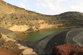 El Golfo green lagoon, Lanzarote, Spain